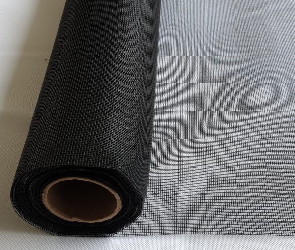 Black insect mesh roll