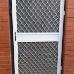 Commercial insect screen door