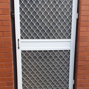 Commercial insect screen door