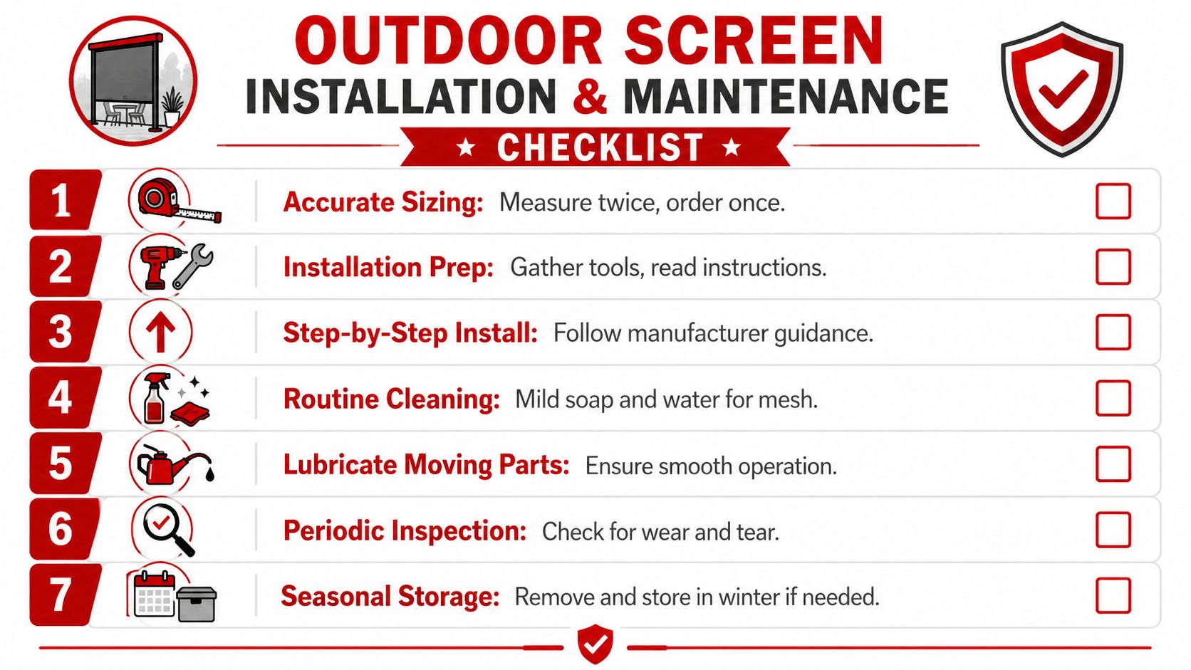 Insect Screens Sizing Installation and Maintenance Advice