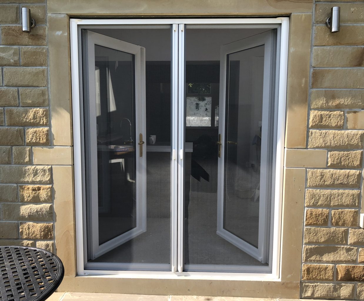 Retractable Insect Screens for Double Doors